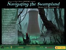 Image of the poster of &quot;Navigating the Swampland&quot;