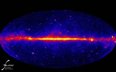 The Fermi space telescope detects gamma rays that could come from the decay of dark matter particles