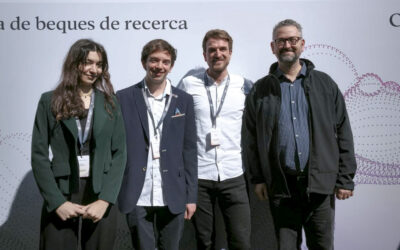 Tres investigadores del IFT, en la ceremonia de entrega Becas de Investigación Fundación “la Caixa” 2025